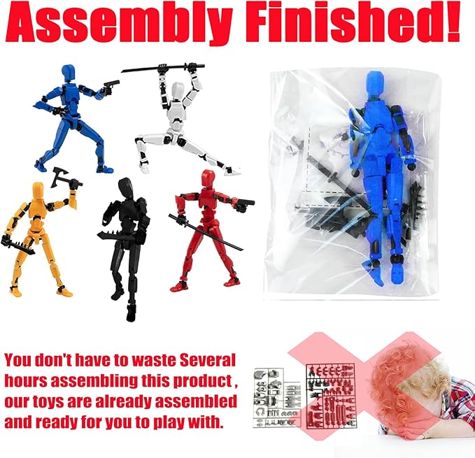 2025 New Assembly Completed-Titan 13 Action Figure,Dummy Robot 13 Action Figures Set,3D Printed Multi-Jointed Action Figures,Nova 13 Action Figure for Collectors Desktop Decorations (9pcs)