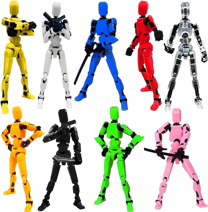 2025 New Assembly Completed-Titan 13 Action Figure,Dummy Robot 13 Action Figures Set,3D Printed Multi-Jointed Action Figures,Nova 13 Action Figure for Collectors Desktop Decorations (9pcs)