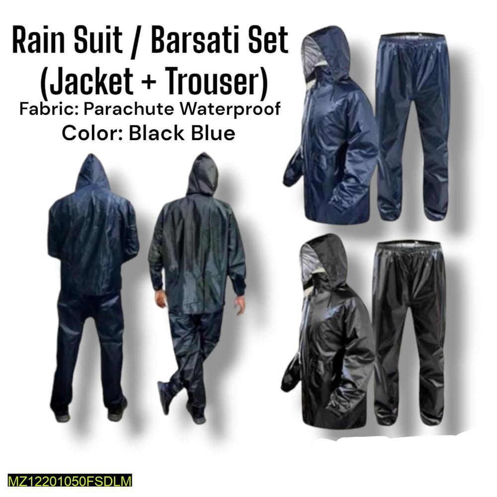 2 Pcs Waterproof Unisex Rain Suit