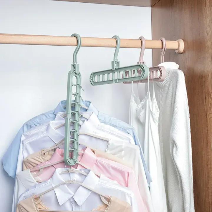 Multi-Port Cloth Hanger, 10 Pcs