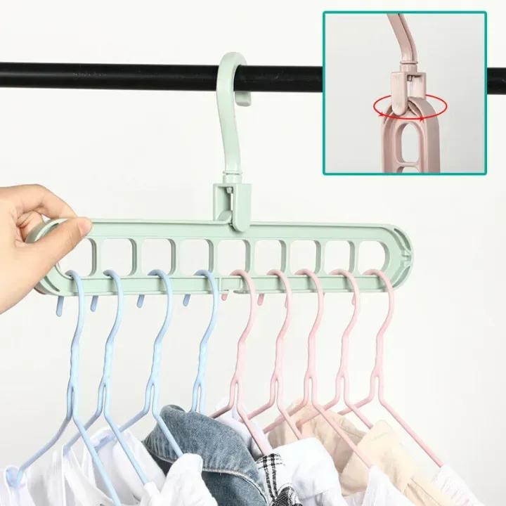 Multi-Port Cloth Hanger, 10 Pcs