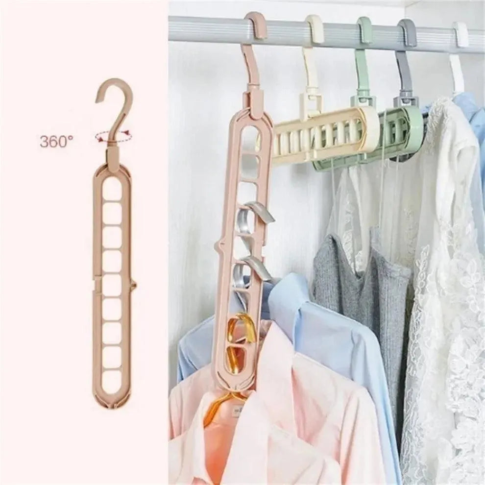 Multi-Port Cloth Hanger, 10 Pcs