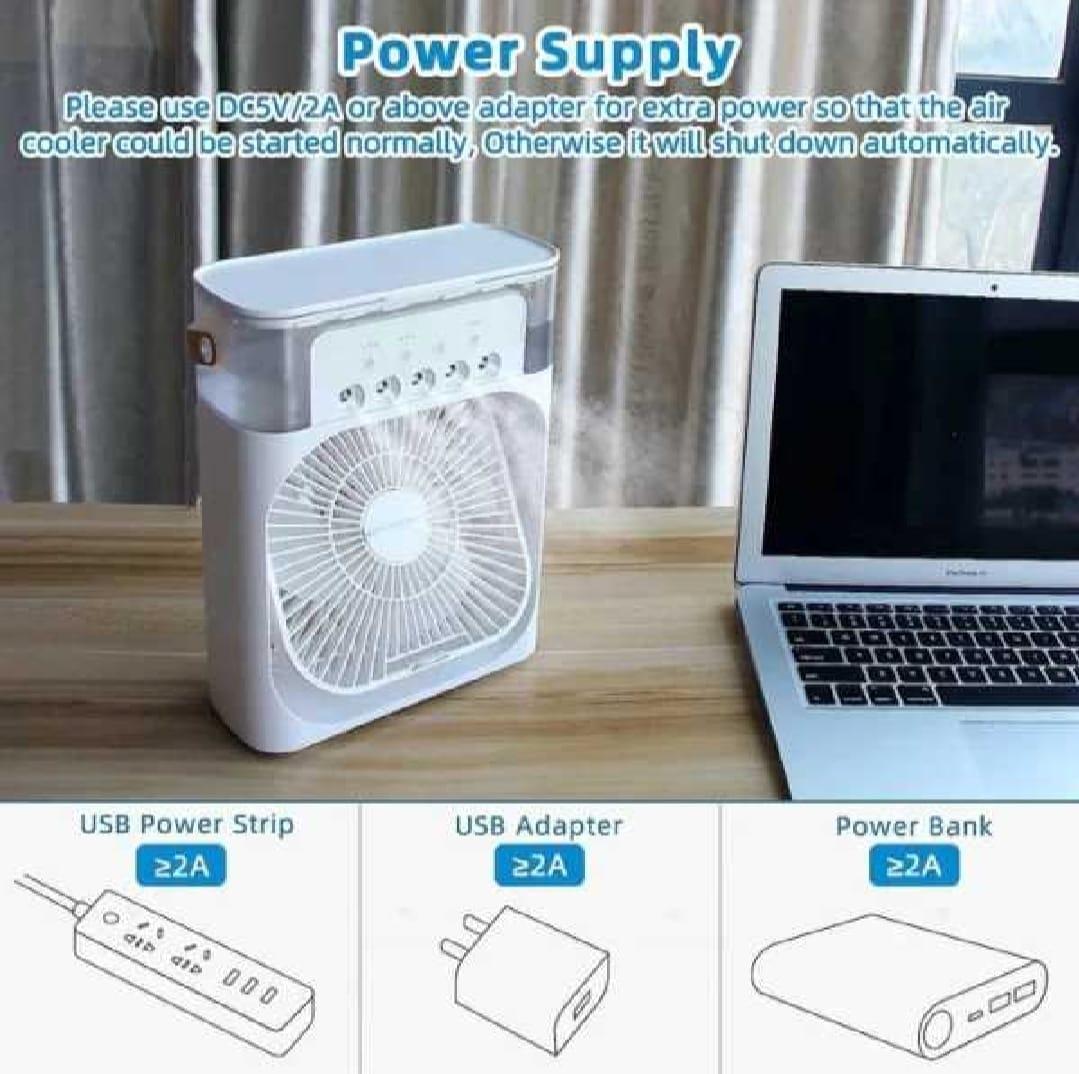MZ57800000271GALAXY Mini Air Conditioner - 1 Pc Portable Fan with 3 Fan Speeds and 60° Adjustment