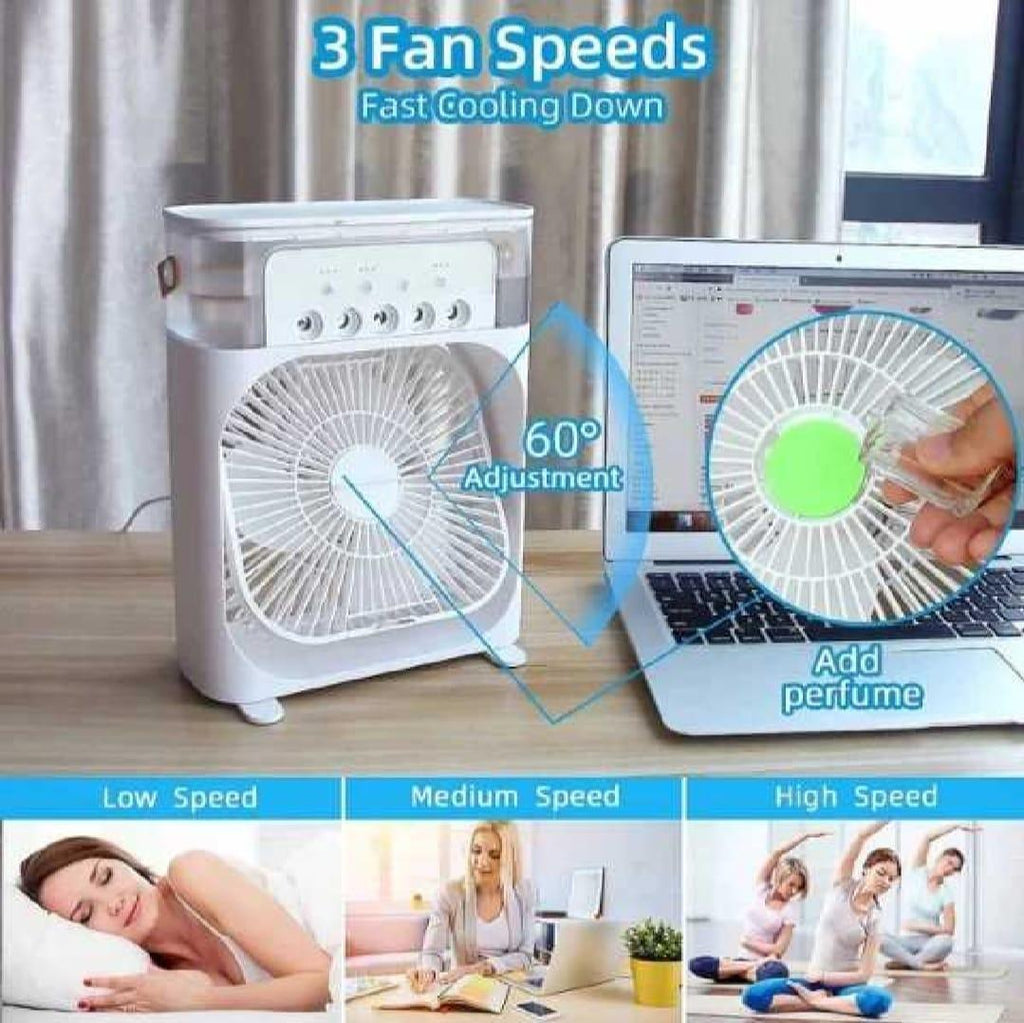 MZ57800000271GALAXY Mini Air Conditioner - 1 Pc Portable Fan with 3 Fan Speeds and 60° Adjustment